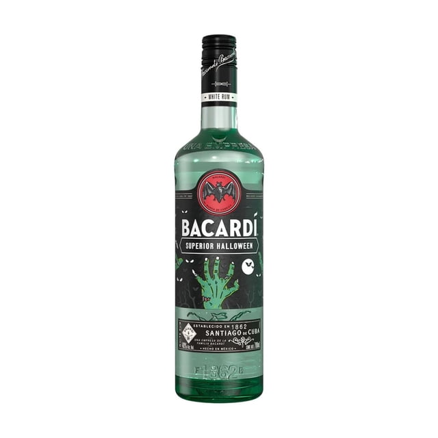 Pack de 4 Ron Bacardi Blanco Edic. Halloween 2024 700 ml