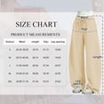 thumbnail image 3 of TEMOFON Barrel Sweatpants Women Fall Fashion Wide Leg Pants Baggy Lounge Comfy Flowy Sweat Pants with Pockets, 3 of 8