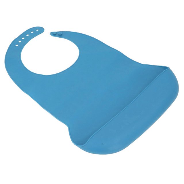 Silicone Adult Bibs Senior Mealtime Protector Washable and Adjustable Adult Bibs with Crumb Catcher for Elderly