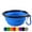 Blue, variant on DOGGYLOVE Collapsible Dog Bowls – Portable Travel Dog Bowls – 34oz Food and Water Bowls for Dogs – with Carabineer Clip for Outdoors