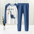 thumbnail image 2 of Kids Toddler Boys Shorts Set Casual Underwear Set Cotton Pajamas Long Sleeve Cotton Blend Large Home Wear Two Piece Clothes Set Summer Outfits,Size 8 Years 9 Years, 2 of 3