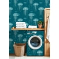 thumbnail image 4 of Coastal Peel and Stick Wallpaper Seamless Jellyfish Soft Blue White Contact Paper 17.7in x 9.8ft Wallpaper Removable Self Adhesive Wall Paper for Bedroom, 4 of 8