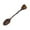 Brown, variant on Mupvlun Natural Heart Spoon - Long Handle, Food-Grade, Suitable for Ice Coffee/Dessert/Stirring, Unique Gift Sky Blue