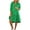 Green, variant on Women's Fashion Casual Solid Color V-neck Linen Plus Size Long Dress