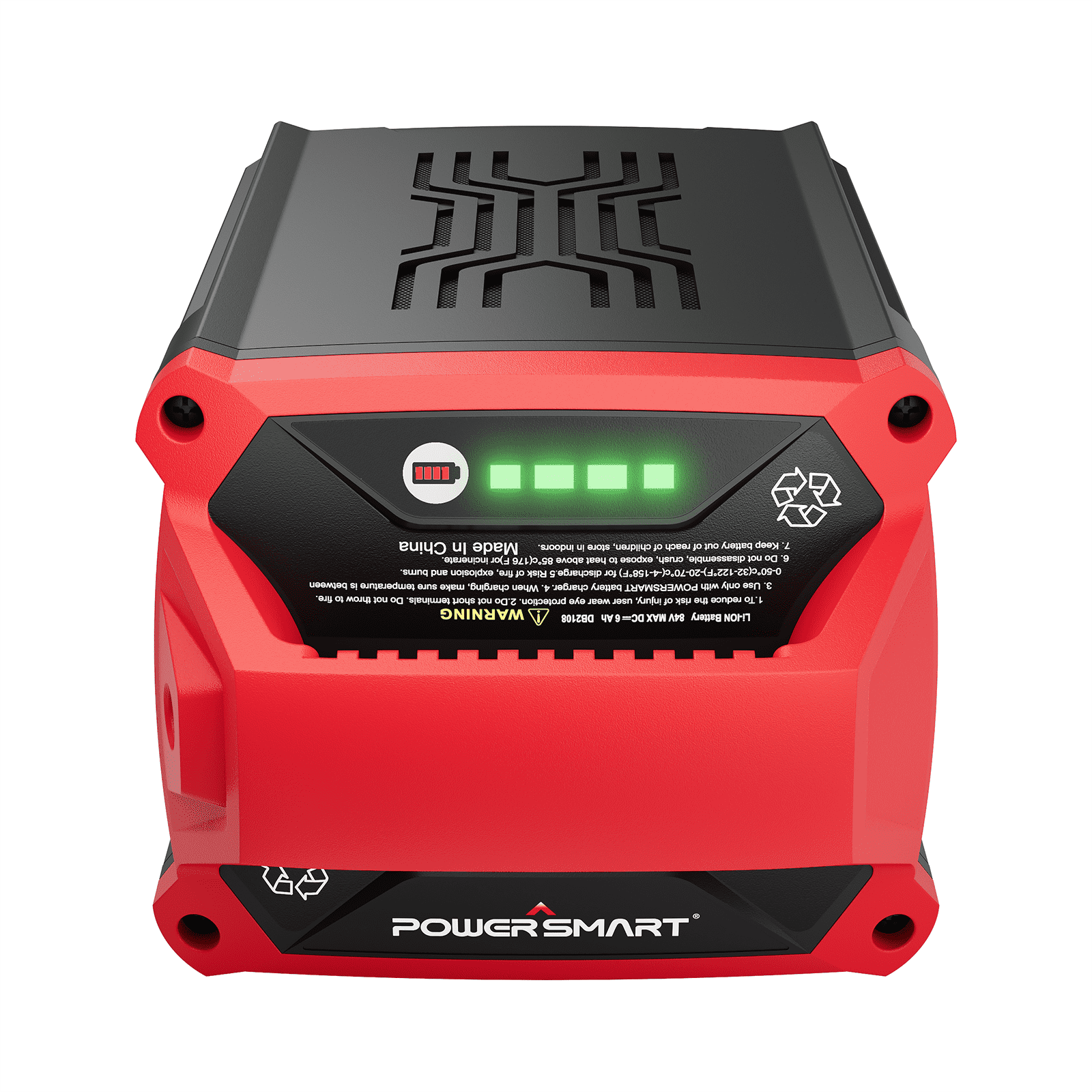PowerSmart 80V Replacement Battery, 2 USB & 1 Type-C Ports, 6Ah Lithium-Ion Battery, DB2108U