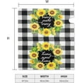 thumbnail image 5 of Spring Sunflower Wreath Mailbox Covers Magnetic 21x18 Inch with Home Sweeet Home Buffalo Plaid Decor Mailbox Decals Mailbox Wrap Post Letter Box Cover for Garden Yard Letter Box Decoration, 5 of 6
