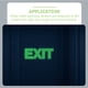 thumbnail image 1 of IDEANATEGRATE 3Ud Etiquetas Exit Nocturnas De Pet Para Y Señalización De, 1 of 8