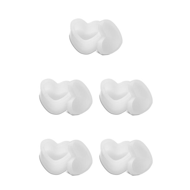 Cateissary Molde de caja de almacenamiento hecho a mano, molde de silicona para manualidades DIY, moldes de contenedor Flexible, accesorio de Forma de corazón 5Conjunto