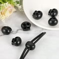 thumbnail image 5 of Plastic Spring Cord Lock, 10Pcs Shoe Lace Tie Locks Double Hole Slider Toggles Clip Fastener (Black), 5 of 6
