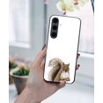 thumbnail image 5 of WIRESTER Shockproof Soft Rubber Cover Case for Samsung Galaxy S24 FE 6.7", Brown Gray Squirrel, 5 of 5