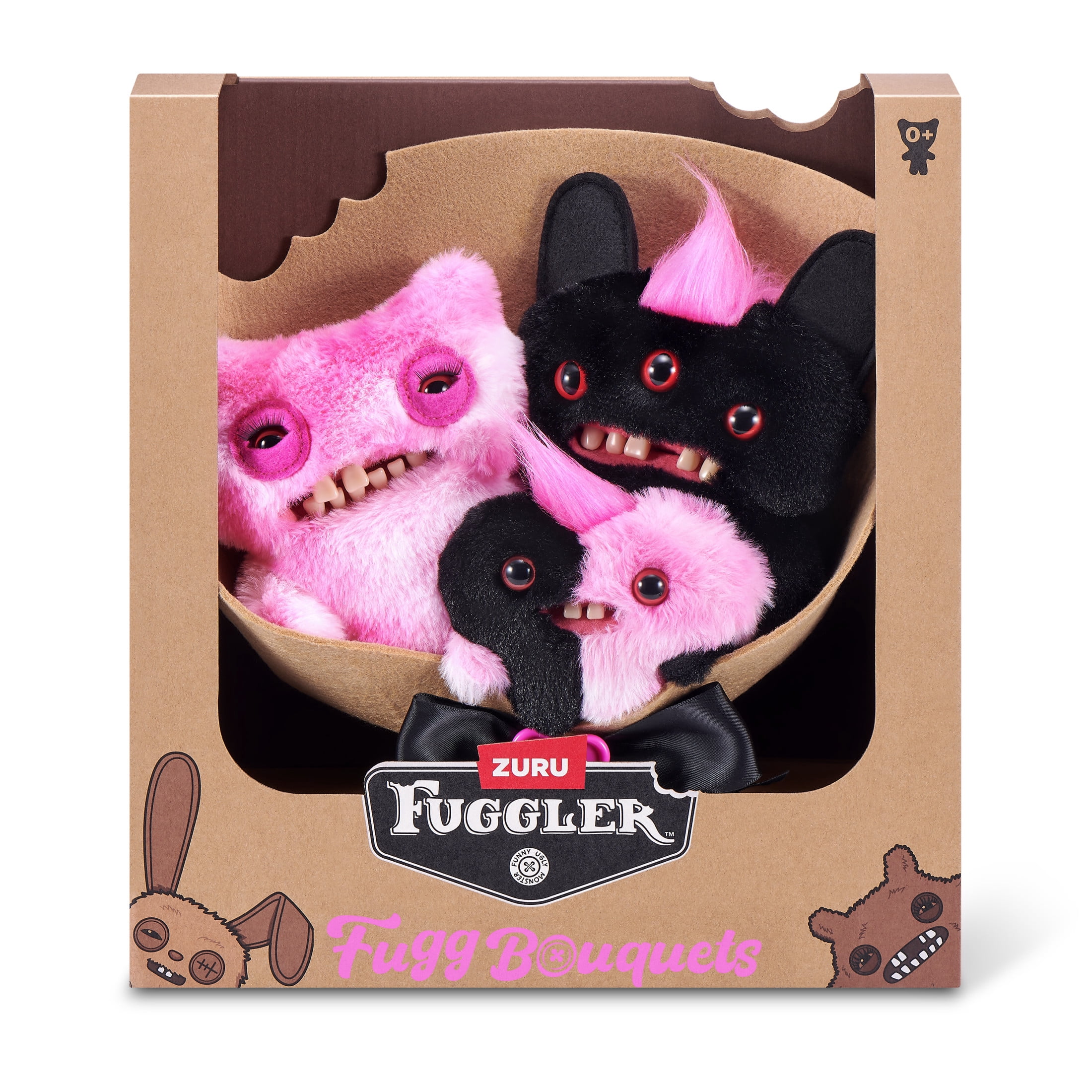 Fuggler Bouquets 2 x 9 Inch, 1 x 3.5 Inch Fugglers (Munch Munch