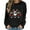 Black, variant on Oalirro Christmas Sweatshirts for Women Long Sleeve Graphic Cute Womens Shirts Merry Christmas Wine Glass Print Pink Crew Neck Top, XS