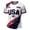 #02 White, variant on USA Soccer Team Casual Fan , 2026 Soccer Cup Breathable Short Sleeve Crew Neck Supporter T-Shirt