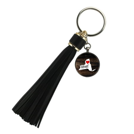 Keychain NYC - Love Home - Black Tassel Keychain