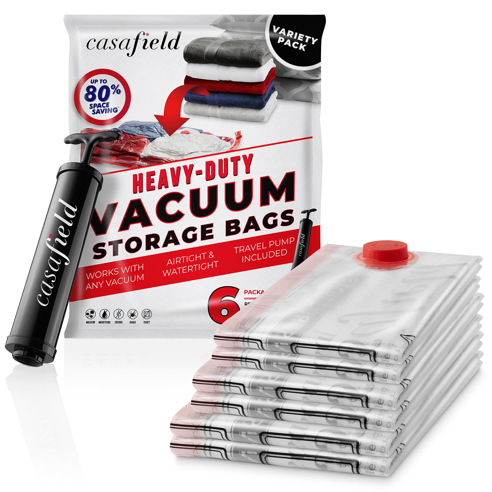 20x Strong Vacuum Storage Bags VAC Space Saving Compressed Bag Vaccum Pack Saver 