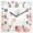 Coral Red, variant on Blue Coastal Wooden Wall Clock Silent Non Ticking, Summer Beach Turtle Coral Starfish Jellyfish Square Wall Clocks Battery Operated, Decor Clock for Home Office, Living Room, Kitchen, 10 Inch