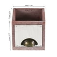 thumbnail image 2 of Unique Bargains 4' Wood Square Planter Box Decorative Flower Pot Cube Container, Brown, 2 of 5