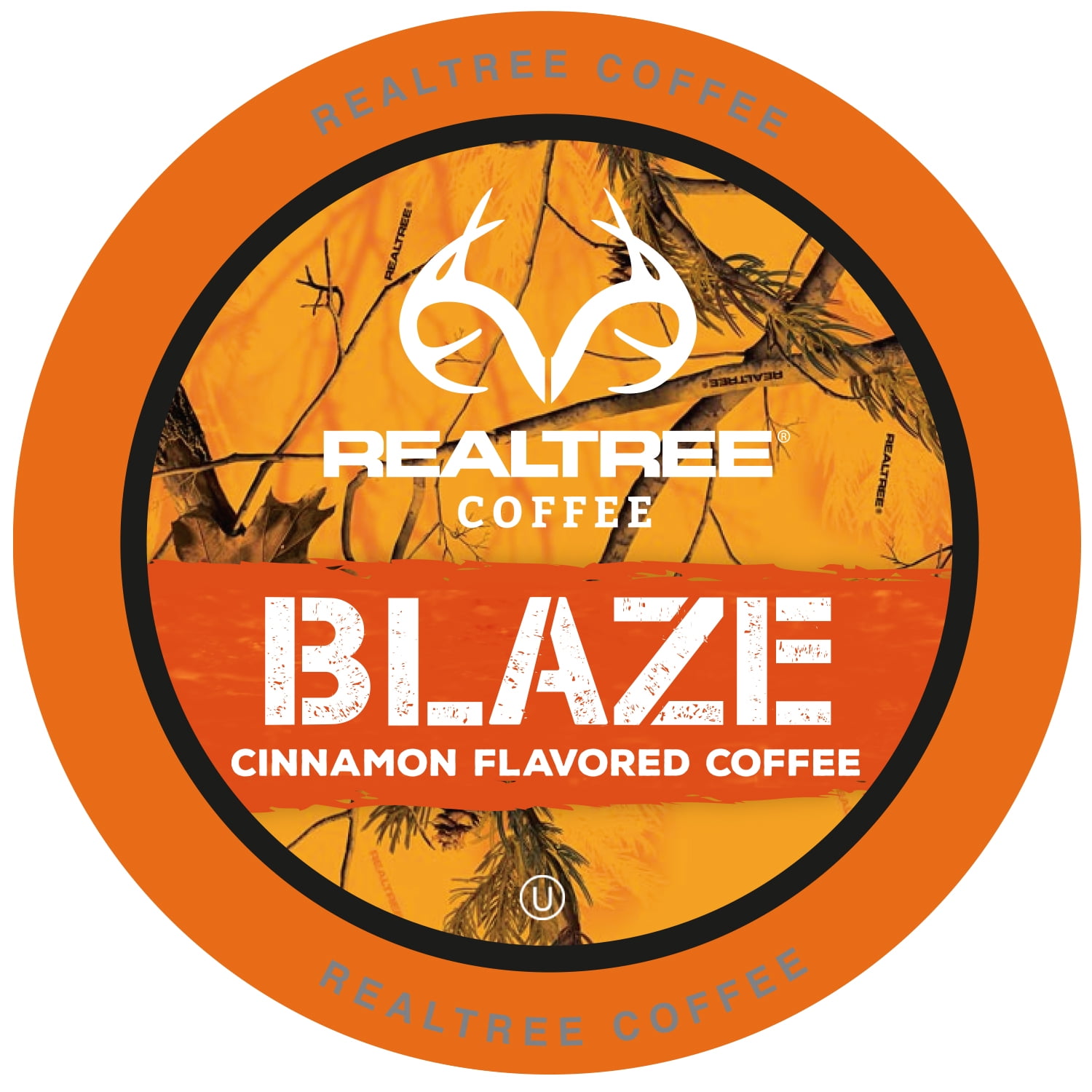 Realtree Blaze Cinnamon Flavored Coffee Pods for Keurig KCup Brewers