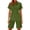 #12Green, variant on 2 Piece Short Sets for Women Summer Cotton Linen Short Sleeve Button Polo Collared Tops Lounge Bermuda Shorts Set with Pocket