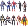 thumbnail image 2 of Figuras de acción de superhéroes de Marvel, muñecos de Los Vengadores, Iron Man, Spiderman, Falcon, Capitán América, 15cm, 10 unidades por Set Fivean unisex, 2 of 2