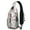 Grey-18, variant on Canine Paw Bone Tail Furry Print Crossbody Backpack Travel Daypack, Adjustable Shoulder Strap, Lightweight and Durable, Fashionable appearance, Ideal for daily commuting, office workers