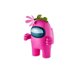 thumbnail image 3 of Among Us Figura coleccionable en color rosa de 16 cms de altura con Accesorios Among Us 170760PK, 3 of 7