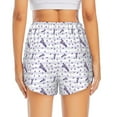 thumbnail image 4 of Goofa Lavender Flowers Printed Women 2 in 1 Running Shorts,Quick Dry Athletic Workout Shorts,High Waisted Athletic Shorts with Liner Pockets-XX-Large, 4 of 9
