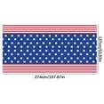 thumbnail image 1 of Mantel de plástico con bandera estadounidense para el 4 de julio, ideal para decorar el Día de la Independencia y fiestas navideñas., 1 of 5
