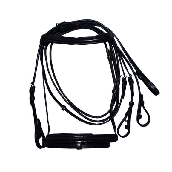 Hy Padded Cavesson Bridle with Rubber Grip Reins