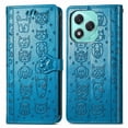 thumbnail image 1 of Funda Cartera FOXDOCK para Honor 400 Lite , Flip PU con Relieve de Gatos y Perros, Tarjetero y Soporte, 1 of 6