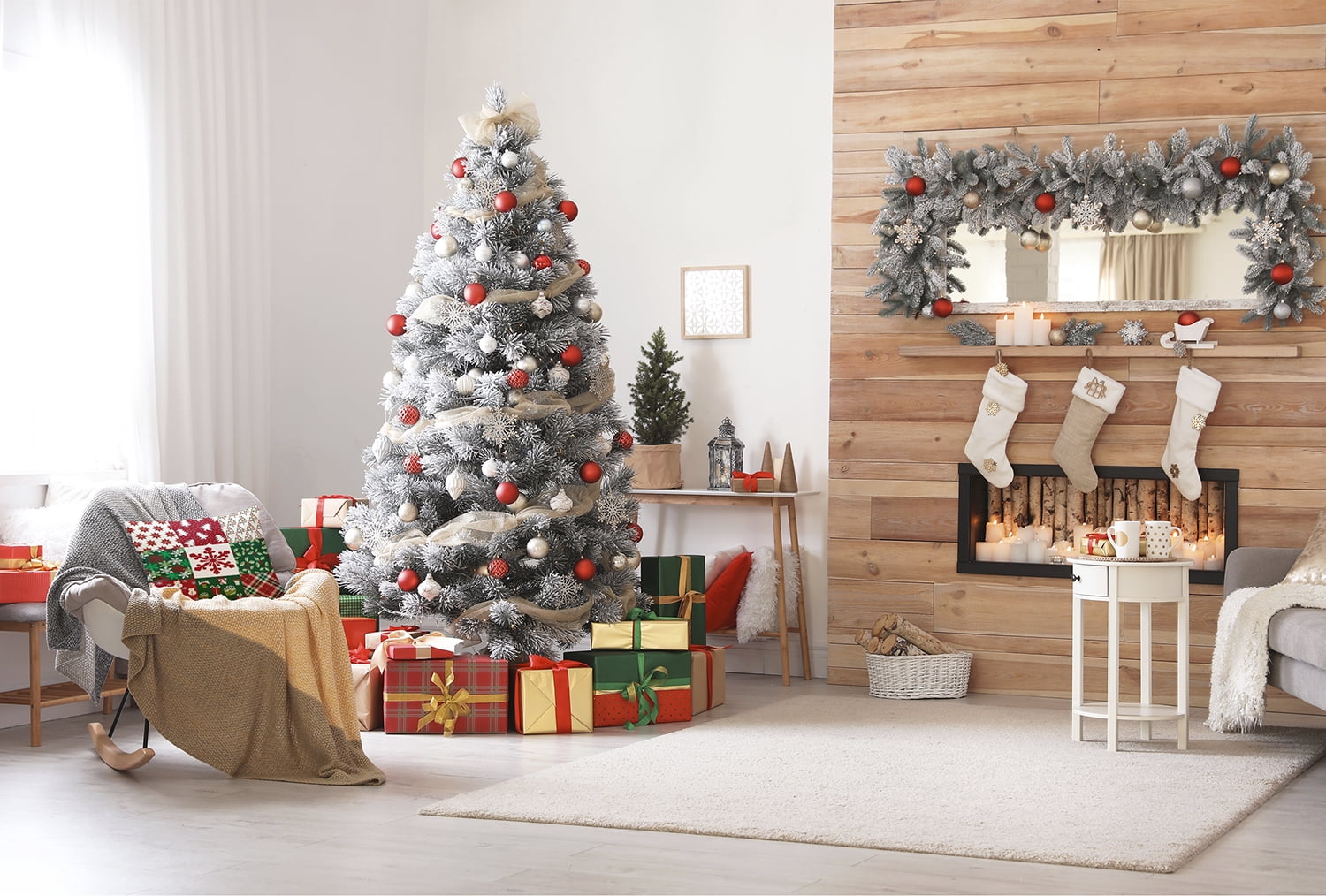 20" x 20" Simply Daisy Quilted Christmas Polyester Accent Pillow, Haute Red Qty 1
