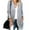 Gray, variant on Womens Loose Open Front Long Sleeve Casual Knit Sweaters Coat with Pockets