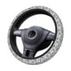 thumbnail image 2 of Fotbe Black Footprints Funda para Volante Universal de 15 pulgadas, Accesorios para Auto para Hombre y Mujer, Protector de Volante Cómodo para SUV y Sedán, 2 of 6