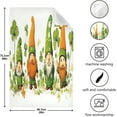 thumbnail image 3 of Coolnut St. Patrick's Day Cute Gnome Kitchen Dish Towel Set 4Pcs,Dishcloths Sets Fast Drying Kitchen Towels Tea Towels Gift Set for Drying Cleaning Cooking Baking707 Wash cloth, 3 of 7