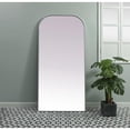 thumbnail image 3 of Elegant Decor Metal Frame Arch Full Length Mirror 35x72 Inch in Silver, 3 of 9