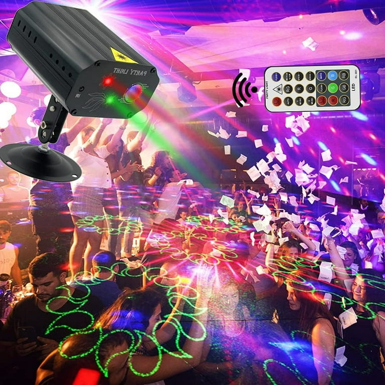 Stage Lights 18 LED Party Par Lights 4pack 200W RGBW Disco Light Sound  Activated DMX DJ Lighting for Bar Christmas Wedding Dance Show