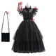 thumbnail image 5 of Disfraz de Halloween para niñas, Vestido de Cosplay para eventos negros, ropa de fiesta de noche para niños, Vestido gótico de moda, 5 of 5
