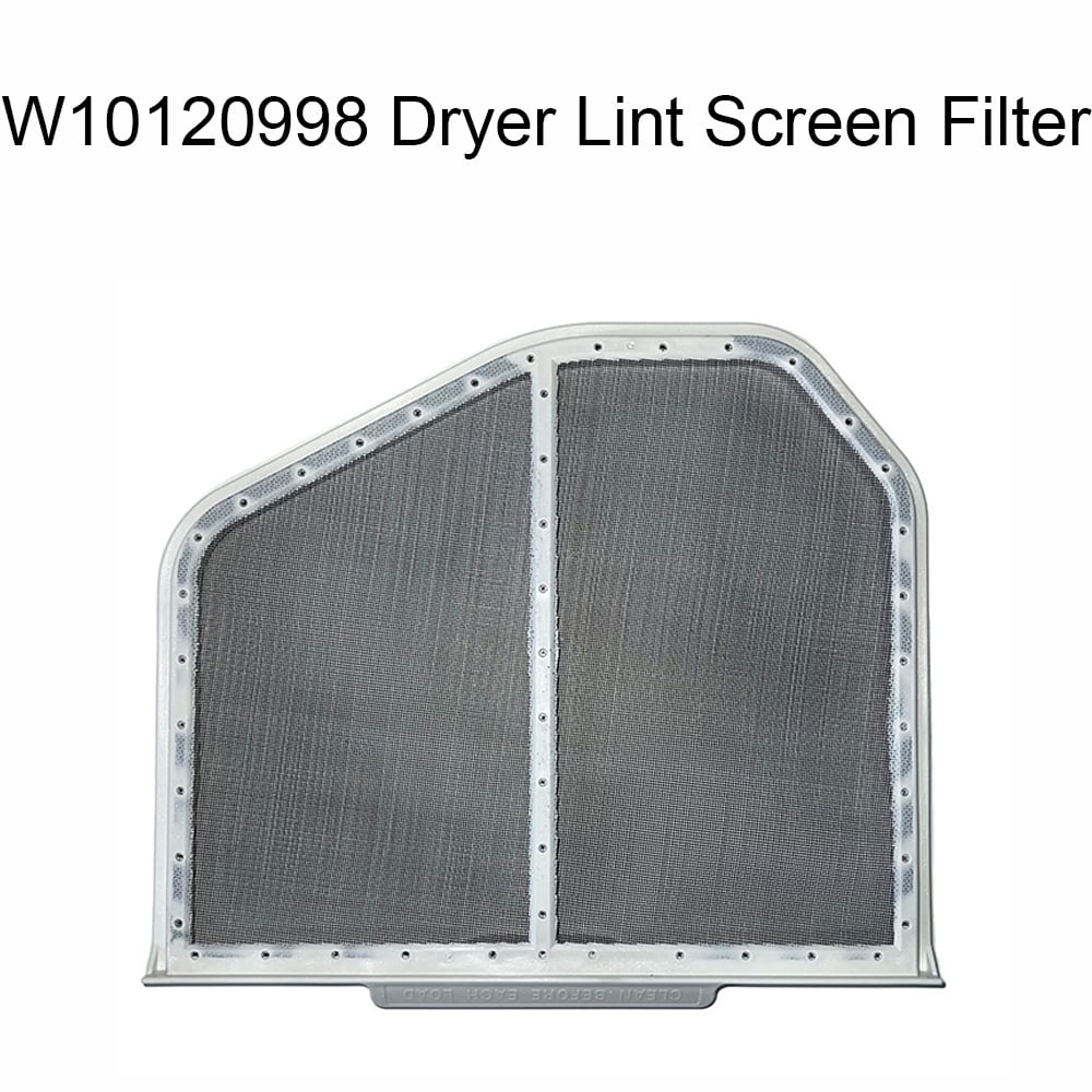TOP-MAX W10120998 Lint Screen Filter Compatible with Whirlpool Kenmore, Replace PS1491676, AP3967919, W10049360, W10596627, W10049370, 8066170, 1206293 3390721, 8066170, 8572268