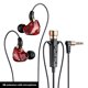 thumbnail image 5 of Audífonos de bajo, auriculares de monitoreo dinámico, llamada HD de 3,5 mm para deportes, fitness, música, 5 of 8