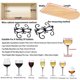 thumbnail image 3 of Soportes para copas de vino NQ Organizador debajo del estante, 3 of 3