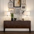 thumbnail image 3 of Evelyn&Zoe Modern Transitional Round Glass Table Lamp, Black, 3 of 9