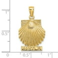 thumbnail image 3 of FJC Finejewelers 14k Yellow Gold Marco Island Under Scallop Shell Charm, 3 of 4