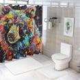 thumbnail image 7 of Orinice Colorful Paint Splatters Stars Bathroom Decor Set with Hooks - Luxurious Graphic Print Polyester Fabric Shower Curtain for Chic Modern Bathroom Decor 36x72, 7 of 7