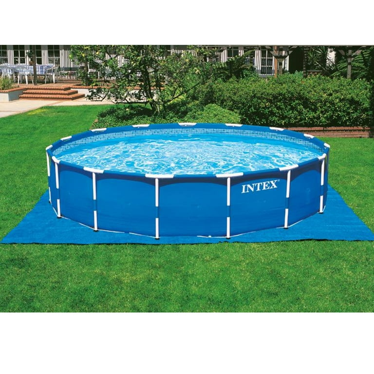 Intex 18ft x 48in metal frame above ground swimming pool set with 1500 gph pump hotsell