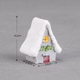 thumbnail image 1 of Adornos navideños de muñeco de nieve con forma de casa de nieve, estilo europeo, color caramelo, villa, artesanía creativa de resina, regalo, 1 of 3