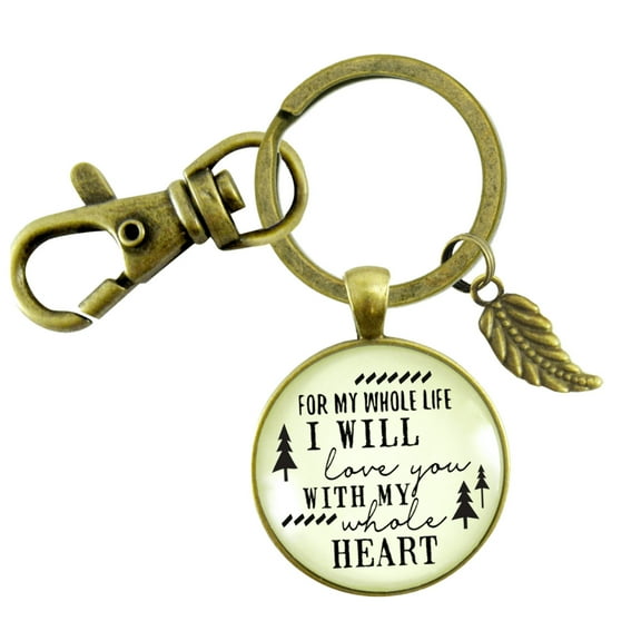 My Future Husband Gutsy Goodness Bronze Keychain Gift Adult Male Love You Promise Groom Wedding