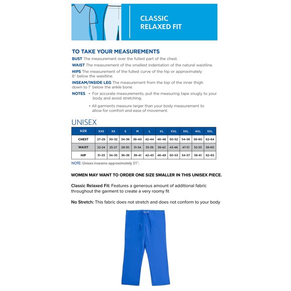 Landau Pantalon d'Uniforme Droit Unisexe, Style 85221