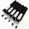 thumbnail image 2 of Juego de brochas de maquillaje de madera de nailon para cabello sintético negro, 10 unidades, 2 of 8