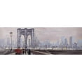 thumbnail image 3 of Pont de Brooklyn avec Passantsby - Toile 16"x48 Pouces - Impression à la Demande, 3 of 5