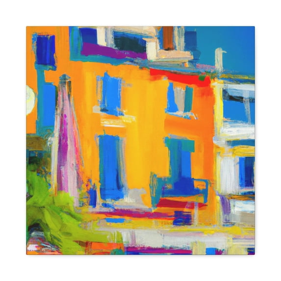 View of the Mediterranean - Canvas